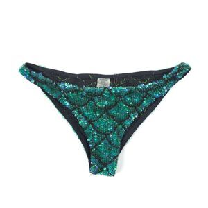 SEAQUEEN Swim Siren Mermaid Sequin Bikini Bottoms Coachella Festival Rave Boho